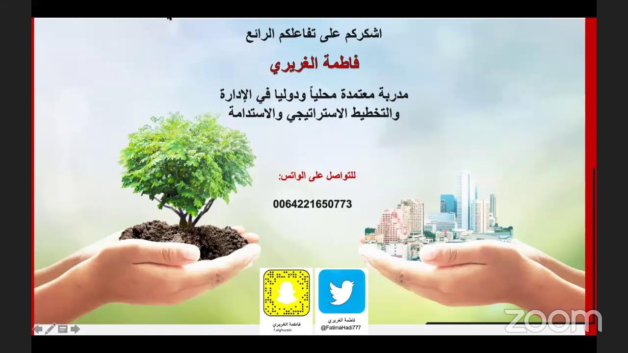 التخطيط الاستراتيجي والاستدامة للمؤسسات التعليمية أ. فاطمة الغريري