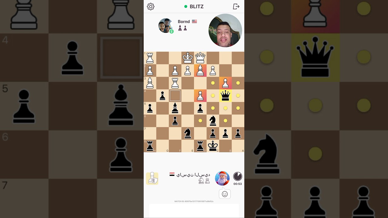 مباراة شطرنج متعة في التخطيط الاستراتيجي للعبة وذكاء حاد