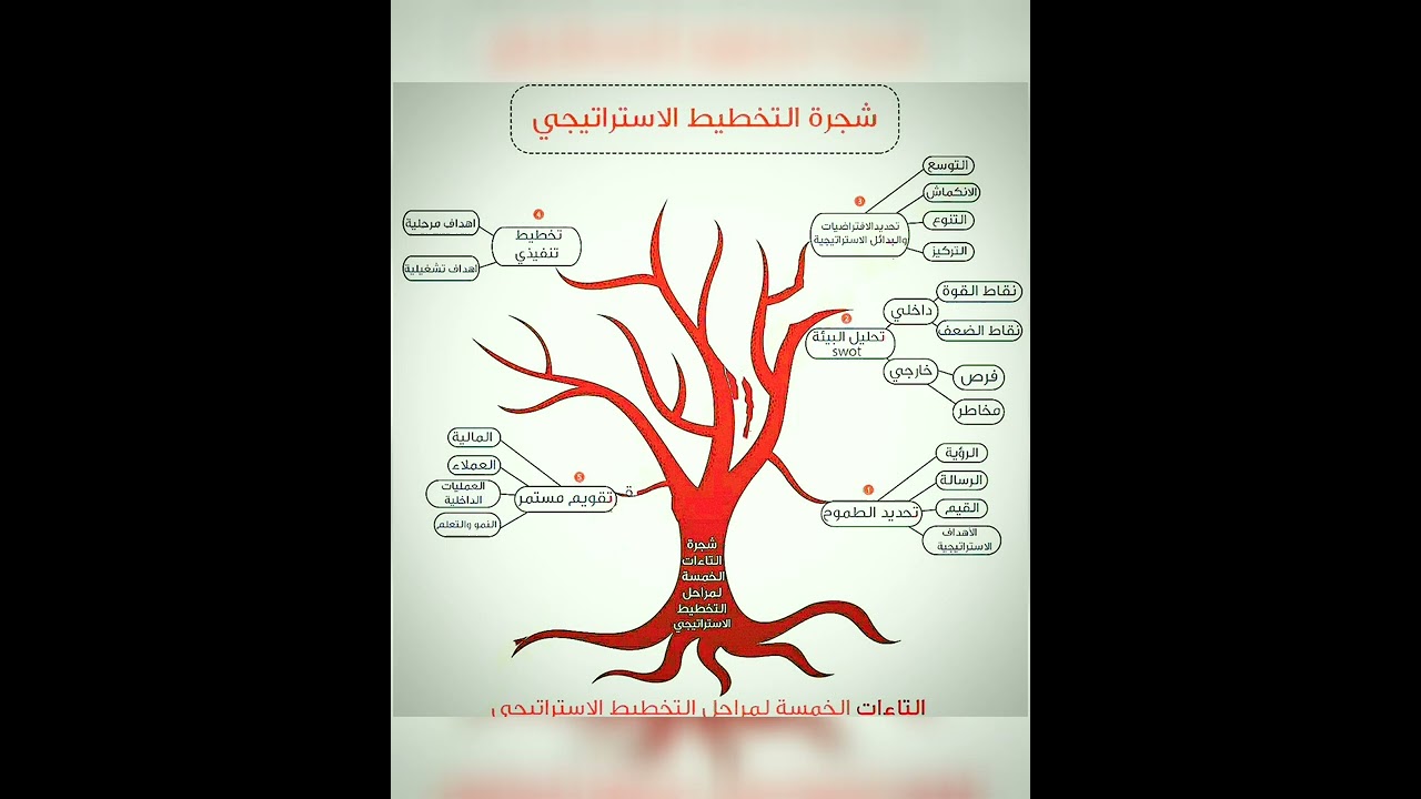 تعرف على شجرة التخطيط الاستراتيجي والتاءات الخمسة لمراحل التخطيط الاستراتيجي