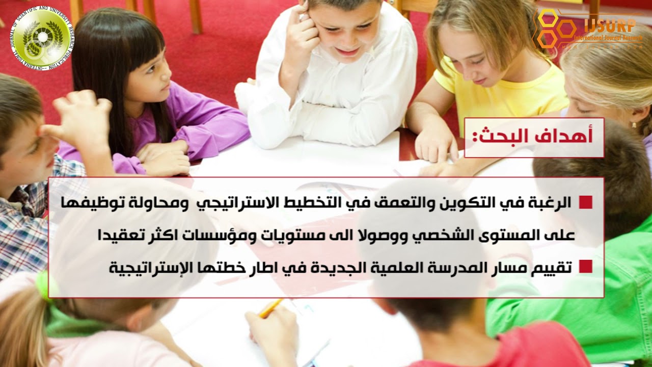 #IJSURP_ التخطيط الاستراتيجي المدرسي
